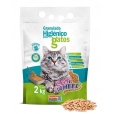 7776 - GRANULADO P/ GATOS CAT WHEEL 2KG C/8 PCT