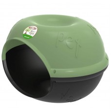 46145 - CASA DO CAO E GATO ECO S/ ALMOFADA - VERDE OLIVA