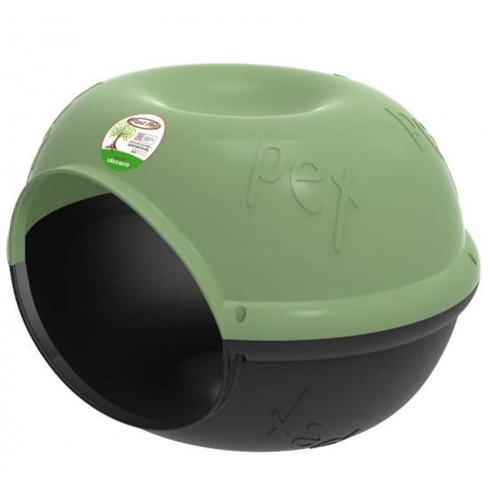 CASA DO CAO E GATO ECO S/ ALMOFADA - VERDE OLIVA