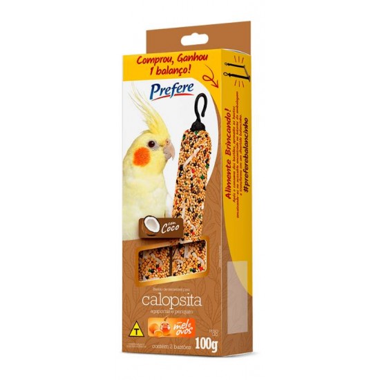 Prefere Bastão Calopsita Coco 100g

