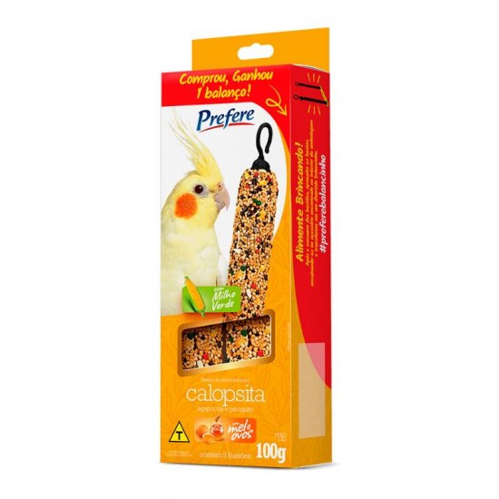 Prefere Bastão Calopsita Milho Verde 100g
