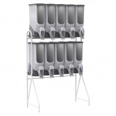 46336 - MOVEL DISPENSER HIBRIDO 10 X40L CINZA/PRETO