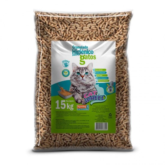 GRANULADO P/ GATOS CAT WHEEL 15KG
