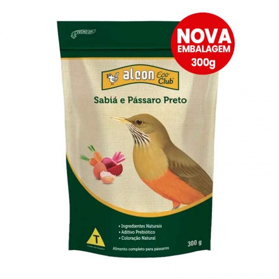 ALCON ECO CLUB SABIA/PASSARO PRETO 300G