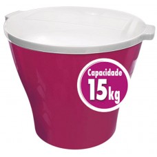 19006 - CONTAINER PARA RACAO 15KG REDONDO