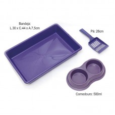 33603 - KIT BANDEJA LILAS FOUR PLASTIC
