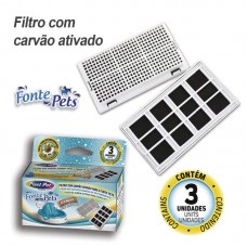 30200 - REFIL FILTRO FONTE PETS PLAST PET C/ 3 UNID