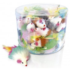 11181 - RATINHO COLORIDO FELTRO PENAS POTE C/60 (338)