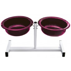 15884 - COMEDOURO DUPLO REGULAVEL PINT.MED 1500ml