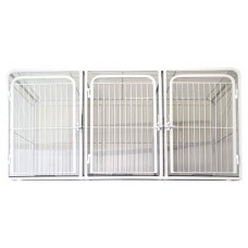 14008 - CANIL MODULAR TRIPLO SUPERIOR 120 X 60 X 60CM