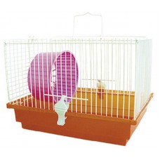 2646 - GAIOLA HAMSTER C/BANDE.PEQ.(GIRO RAPIDO)