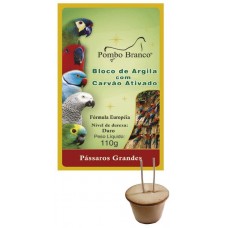 14537 - BLOCO CARVAO ARGILA PASSAROS GDE (NOVO 110G)