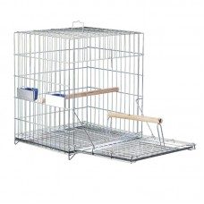 7576 - GAIOLA LONDRINA PAPAGAIO QUADRADA N.34 ZINCAD