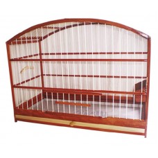 10106 - GAIOLA ROSSA RODA PIXARRO MOGNO C/COXO LATERAL