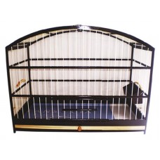 10105 - GAIOLA ROSSA RODA PIXARRO PRETA C/COXO LATERAL