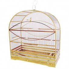 1032 - GAIOLA BRUS CURIO M. ALUMINIO N5 CANELA