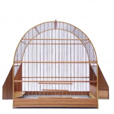 37999 - GAIOLA ARCO MADEIRA COXO LAT.SABIA/PASS.PRETO