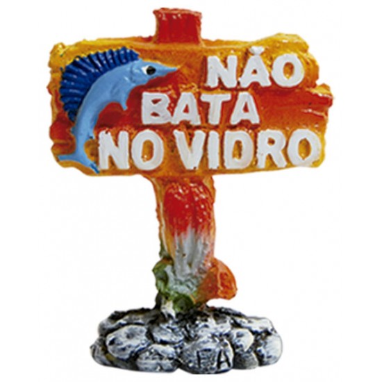 ENFEITE RESINA PLACA NAO BATA NO VIDRO