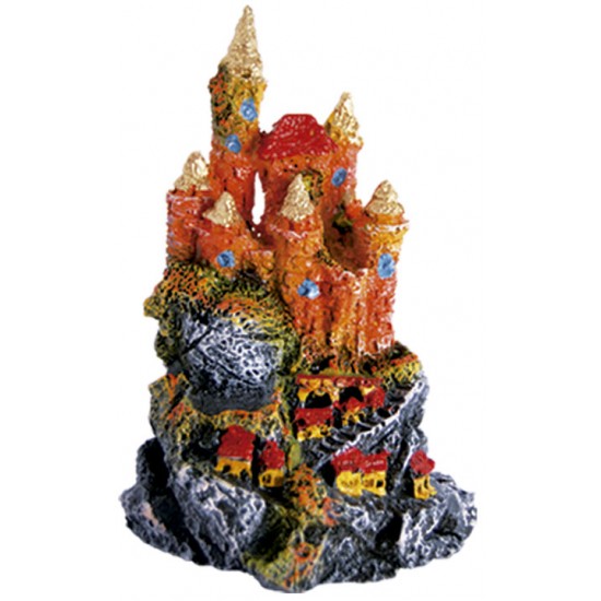 ENFEITE RESINA CASTELO MONTANHA MEDIA