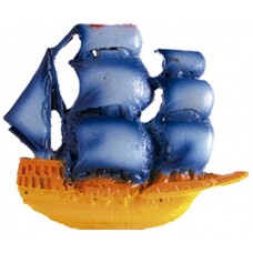 754 - ENFEITE RESINA CARAVELA 8X12CM