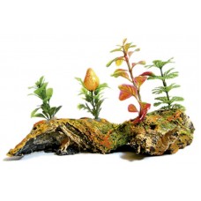 12764 - ENFEITE RESINA TRONCO C/PLANTA