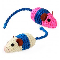 35286 - BRINQUEDO GATO NAPI SISAL RATINHOS C/2 BG-22