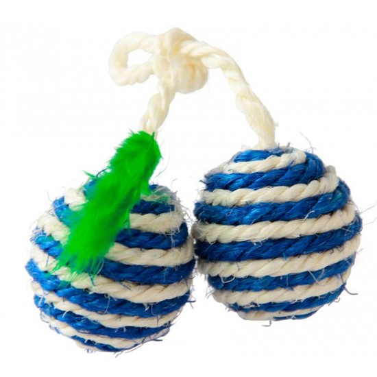 BRINQUEDO GATO NAPI SISAL BOLINHAS BG-23