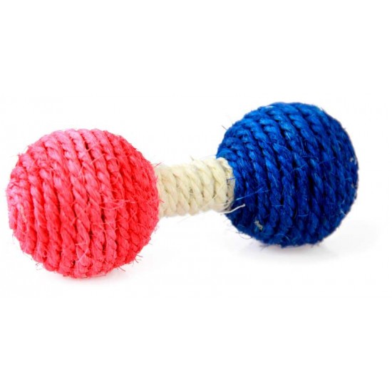 BRINQUEDO GATO NAPI SISAL HALTERES BG-28