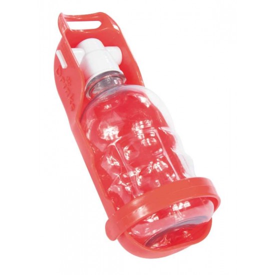 BEBED. PORT.DRINK PLAST PET VERMELHO 300ML