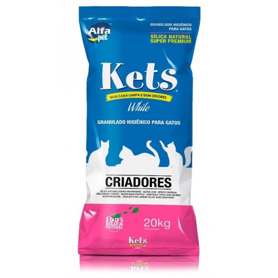 AREIA KETS WHITE CRIADOR 20KG