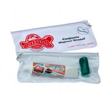 330 - KIT HIGIENE BUCAL CATDOG CHOCOLATE + DEDEIRA