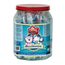 9166 - POTE ESCOVA DESCART.MISTO CATDOG C/40