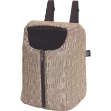 31815 - MOCHILA TRANSP.POLIESTER ABERTURA ZIPER MARROM