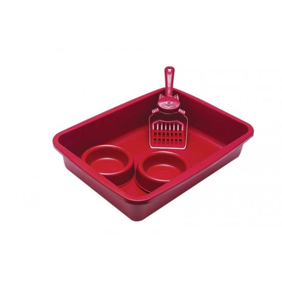 KIT GATOS VERMELHO (1 Band/1 PA/2 Com.) STILL PET