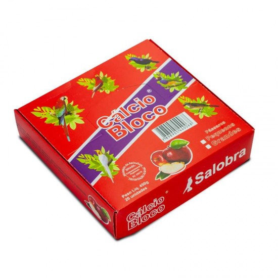 CALCIO BLOCO MAÇÃ C/20 TAM UNIVERSAL